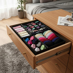 Organizadores De Cajones Vivendi Ropa Interior Set Por 4 Negro