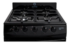 Cocina Escorial Master Style Multigas Color Negro Con Puerta
