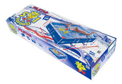 Pileta De Lona Estructural Sol De Verano S300 4600 Litros 3x2.2 M Rectangular Azul Olas