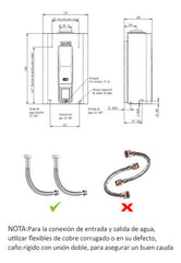 Calefón Escorial 14l Ce-14lsm Smart Gn Lh Color Blanco