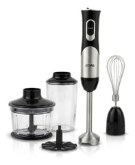 Mixer Licuadora Mano Atma Lmat21123in Vaso Batidor Chopper Negro