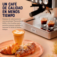Oster Bvstem7400 Cafetera Automatica Espresso Barista Molinillo 2,8l Plateado/negro