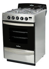 Cocina A Gas Florencia 5558 Inox 4 Hornallas Puerta Visor Inoxidable
