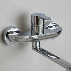 Grifería De Pared Monocomando Cocina Fv 406/b5 Puelo Cromo Cromo Cromado
