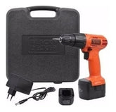 Taladro Atornillador Inalámbrico Black+ Decker Cd121k Con Maletín Batería 12v 50hz Color Naranja