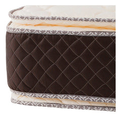 Colchón 2 Plazas De Espuma Cannon Espuma Exclusive Beige Y Marrón 140cm X 190cm X 29cm Con Doble Pillow Top