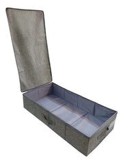 Organizador Con Tapa Guarda Ropa Almacenamiento Vivendi Gris