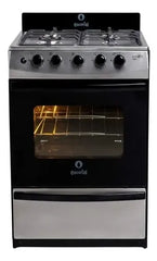 Cocina A Gas Escorial Master Style Acero Inox 4 Hornallas Acero Inoxidable