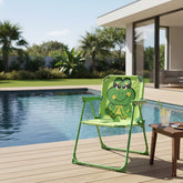 Silla Reposera Infantil Niños Chicos 1 Posicion Ranita Verde Verde