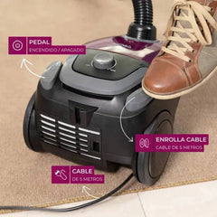 Aspiradora Trineo Atma As8913pi Compact Power 1.5l 1500w Cs Bordó