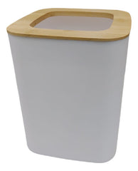 Set Baño X 6 Cesto Dispenser Jabonera Vaso Escobilla Blanco Blanco
