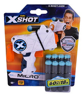 Pistola Lanza Dardos Zuru X Shot Micro 8 Dardos Tio Musa Blanco