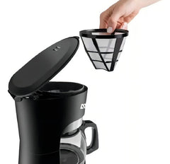 Cafetera De Filtro Atma Ca8143 Negra Semi Automática Color Negro