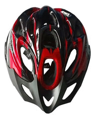Casco De Bicicleta Rollers Visera Ventilacion Regulador Rojo Rojo L