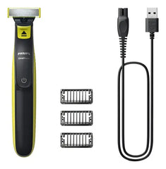 Afeitadora Philips Qp2724/10 Oneblade Recorta Modela Y Afeita Carga Usb Negro