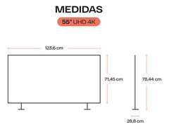 Smart Tv Quint 55 Pulgadas Qt2-55android Full Hd Android