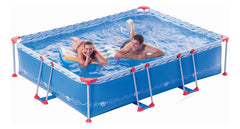 Pileta De Lona Estructural Sol De Verano S300 4600 Litros 3x2.2 M Rectangular Azul Olas