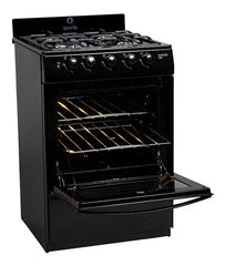 Cocina Escorial Master Style Multigas Color Negro Con Puerta
