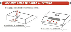 Extractor Purificador De Pared Liliana Purify Kp-991 Inox - Plateado