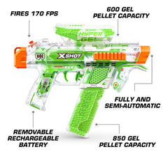 Lanza Hyper Gel Pistola Zuru Xshot Glow In The Dark 5000 Css Verde