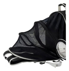Mochila Transportadora Mascota Perro Gato Capsula Burbuja N Negro