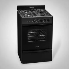 Cocina A Gas Longvie 12331g Grafito De 4 Hornallas 56cm Grafito