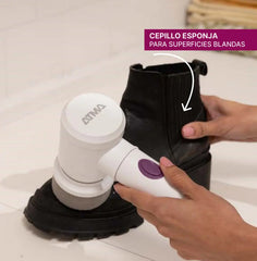 Cepillo Eléctrico Limpia Prendas Y Zapatillas 5 En 1 Atma Lz1223pi Recargable Por Usb Blanco