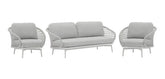 Juego De Sillones Living Jardin Exterior Cuddle Tio Musa Color Gris