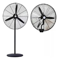 Ventilador Industrial Pie Kanji Kjhfi3020 De 30 Pulgadas Cts Negro Plástico 3