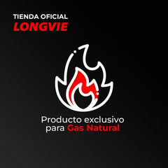 Calefón Longvie Tiro Natural 14 Litros Cn14ss Gn Color Blanco