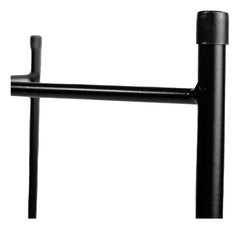 Mesa Ratona Auxiliar Redonda Plegable Bandeja Desmontable Negro