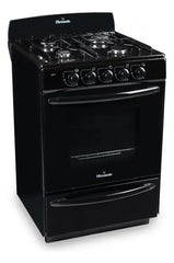 Cocina Florencia Recta 5517f A Gas Con Puerta Con Visor Color Negro