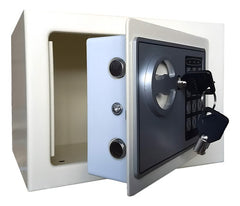 Caja Fuerte Seguridad Digital 23x17x17cm Mini Beige Tio Musa