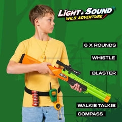Escopeta Zuru Xshot Wild Adventure Luz Y Sonido 7967 Multicolor