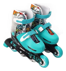 Rollers Patines Stark Crazy Skull Extensibles 27-30 Azul Acero