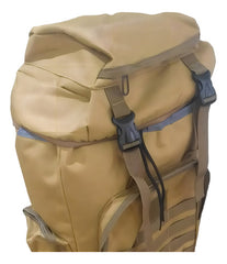 Mochila Para Camping Trekking Outdoor Tm Camel Marron De 75l Color Marrón Claro Diseño De La Tela Liso