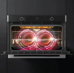 Horno Eléctrico Ormay He-90 S3 Negro 90cm Convector Mecanico
