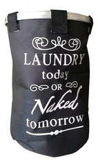 Cesto Laundry Plegable Tm Negro Ropa Sucia Limpia