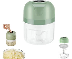 Picador Ajo Cebolla Verduras Portatil Recargable Usb 250ml Verde Musgo