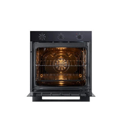 Combo Cocción Eco Vondom Horno Empotrable + Anafe Vitro 60cm Negro