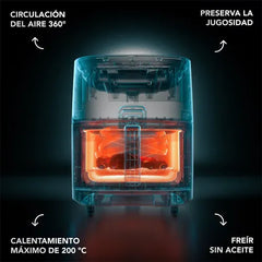 Freidora De Aire Electrolux Expert Vaporcrisp Eaf180 7l Gris