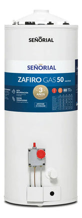 Termotanque Multigas Señorial Zafiro Tszp-50 50 Litros Color Blanco
