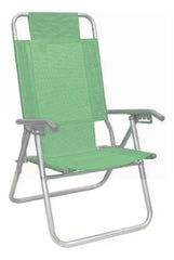 Reposera Playera Alta 5 Posiciones Descansar 80017 Verde Cts Verde