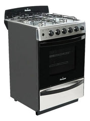 Cocina Multigas Florencia 5538 Acero Clase A 4 Hornallas Cs Acero Inoxidable