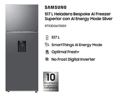 Heladera Samsung Rt53 Silver 517l Con Dispenser