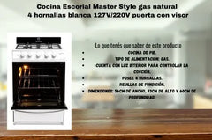 Cocina Escorial Master Style Blanca Blanco