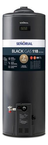 Termotanque Señorial Gas Tsbg-110 Black 2.0 Color Negro 110 Litros