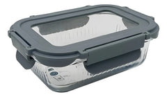 Taper Contenedor De Vidrio Tapa Hermetica Carol De 370ml Gris