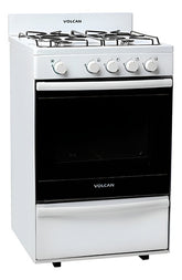 Cocina A Gas Volcan 87644vm Blanca 4 Hornallas 55cm De Ancho Blanco