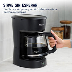 Cafetera De Filtro Reutilizable Oster Dcs121b 12 Tazas 900w Negro